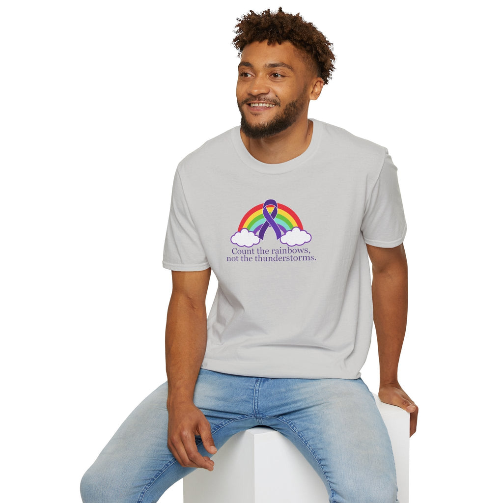 Unisex Softstyle T-Shirt - 'Count the Rainbows' Inspirational Tee