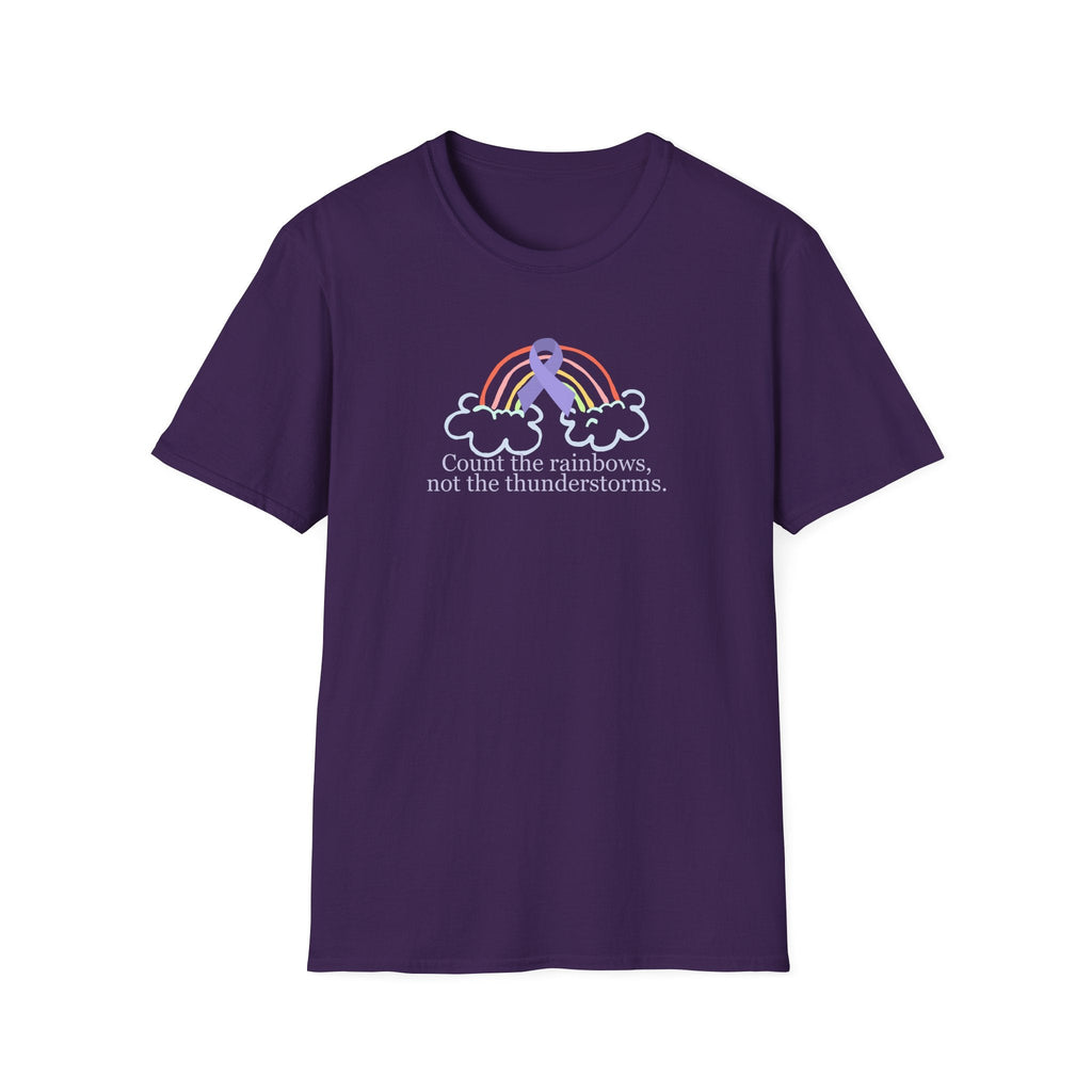 Unisex Softstyle T-Shirt - 'Count the Rainbows' Inspirational Tee