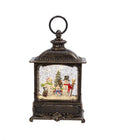 Lighted Spinning Water Lantern - Snowman Family