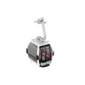 Omega III Ski Lift Cabin - Silver/White - 1:32 Scale