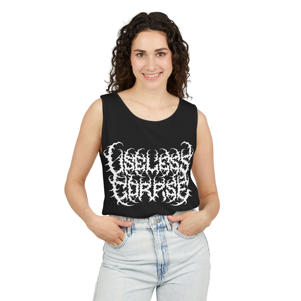 Useless Corpse Metal Font Unisex Tank Top