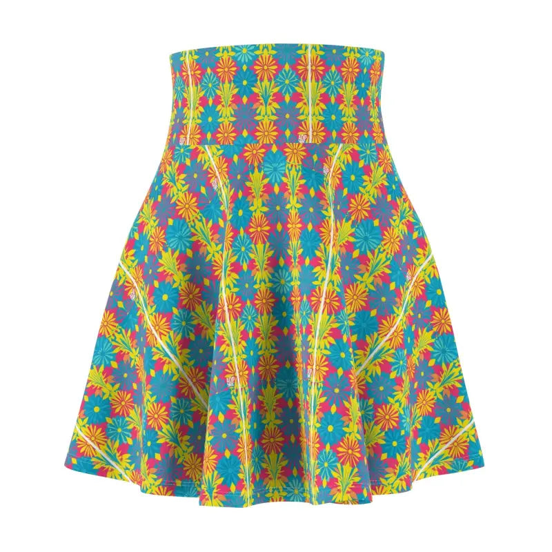 Ocean State Styles Women's Skater Skirt Vibrant Floral