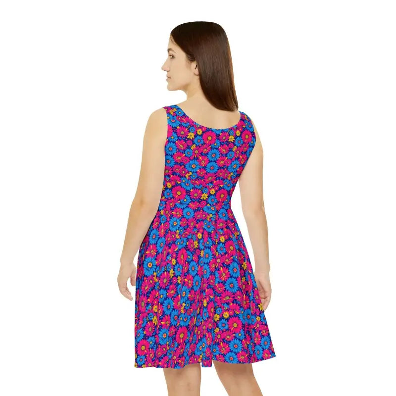 Ocean State Styles Dress Floral Sleeveless Skater Dress