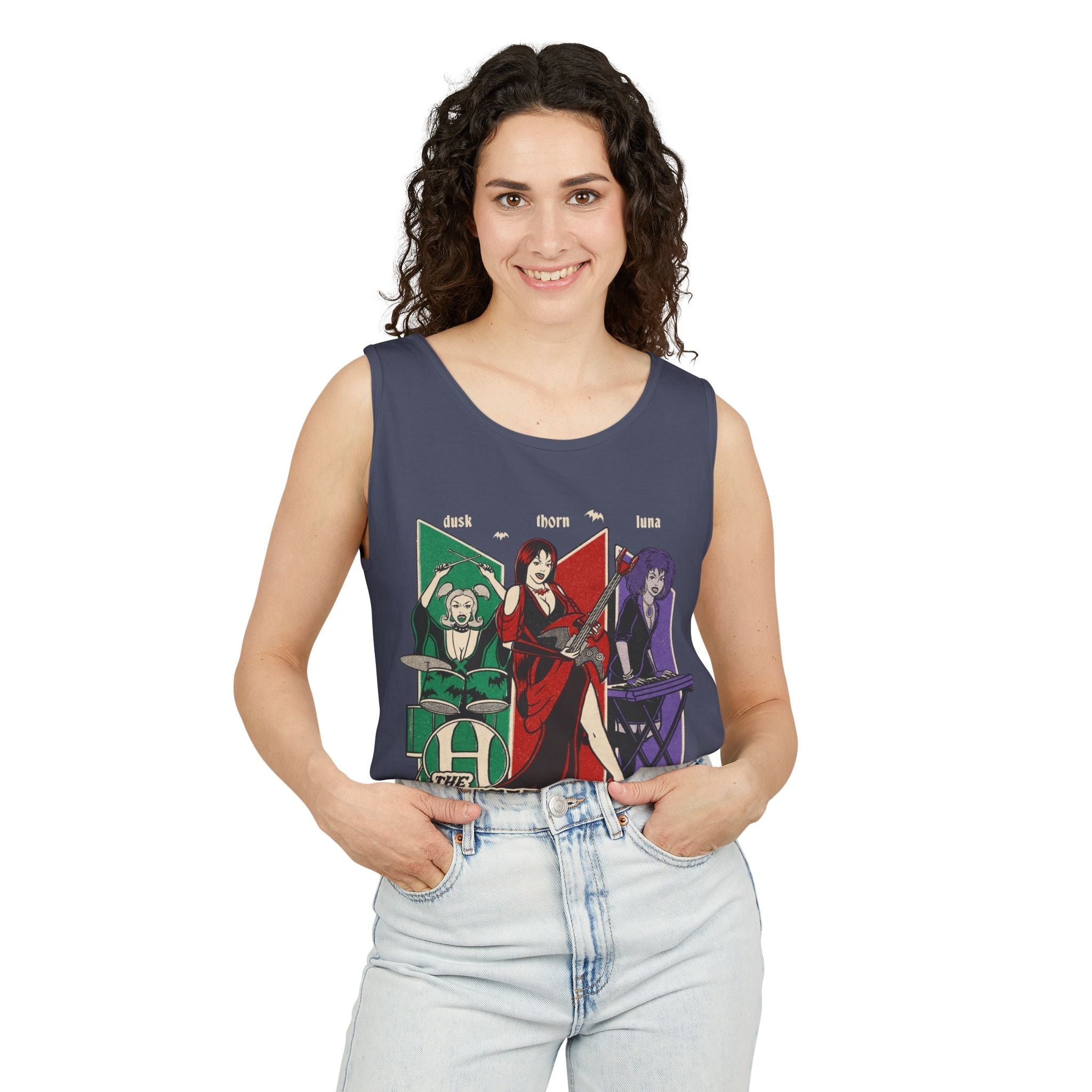 Vintage Hex Girls Unisex Tank Top