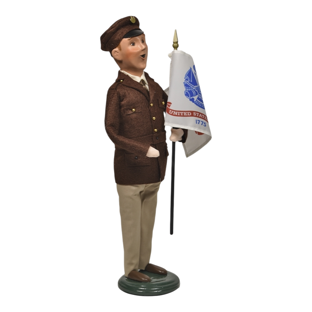 Army Man with Flag