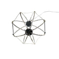 Warm White LED Foldable Metal Sphere - 8 Inch
