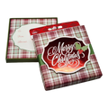 Gift Card Box - Square - Merry Christmas Plaid
