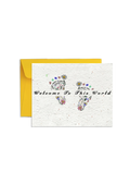 Welcome Baby Shower Wildflower Seed Paper Card