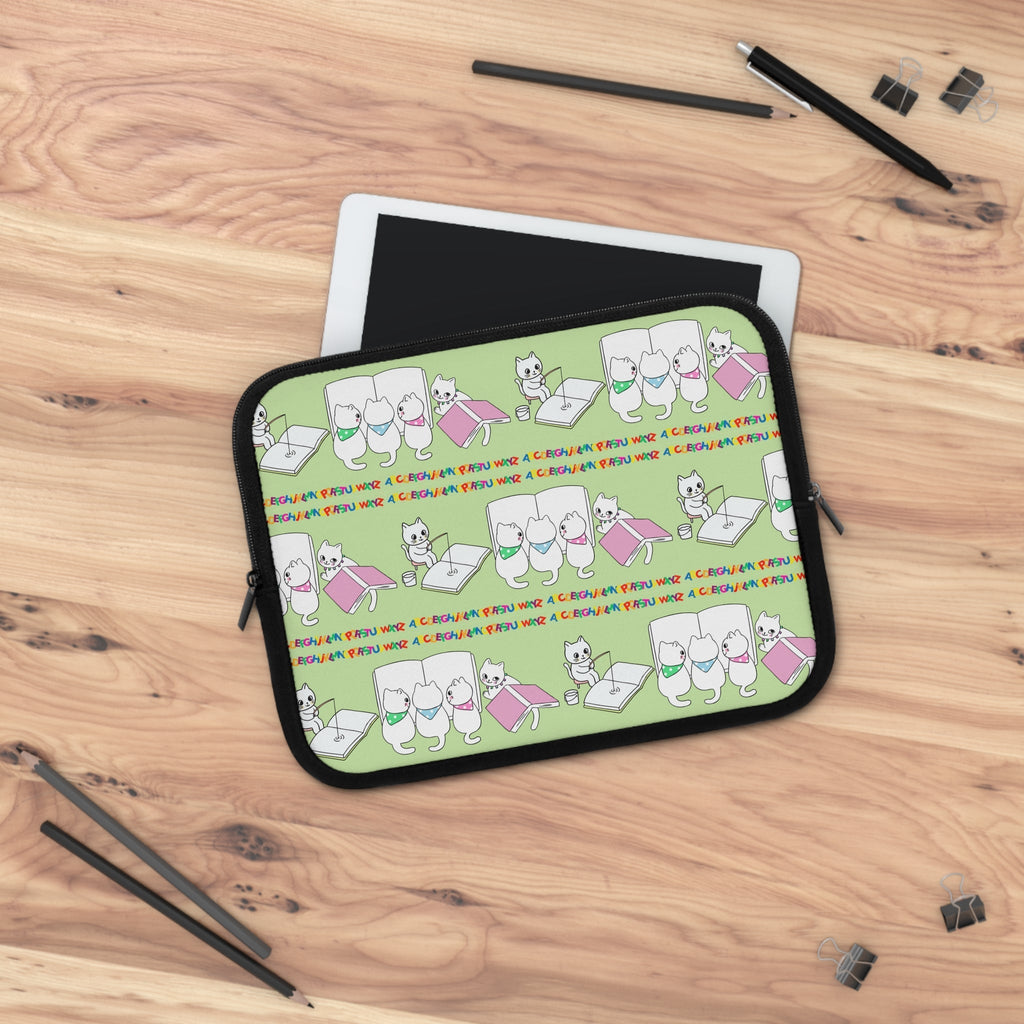 Whimsical Cat Laptop Sleeve