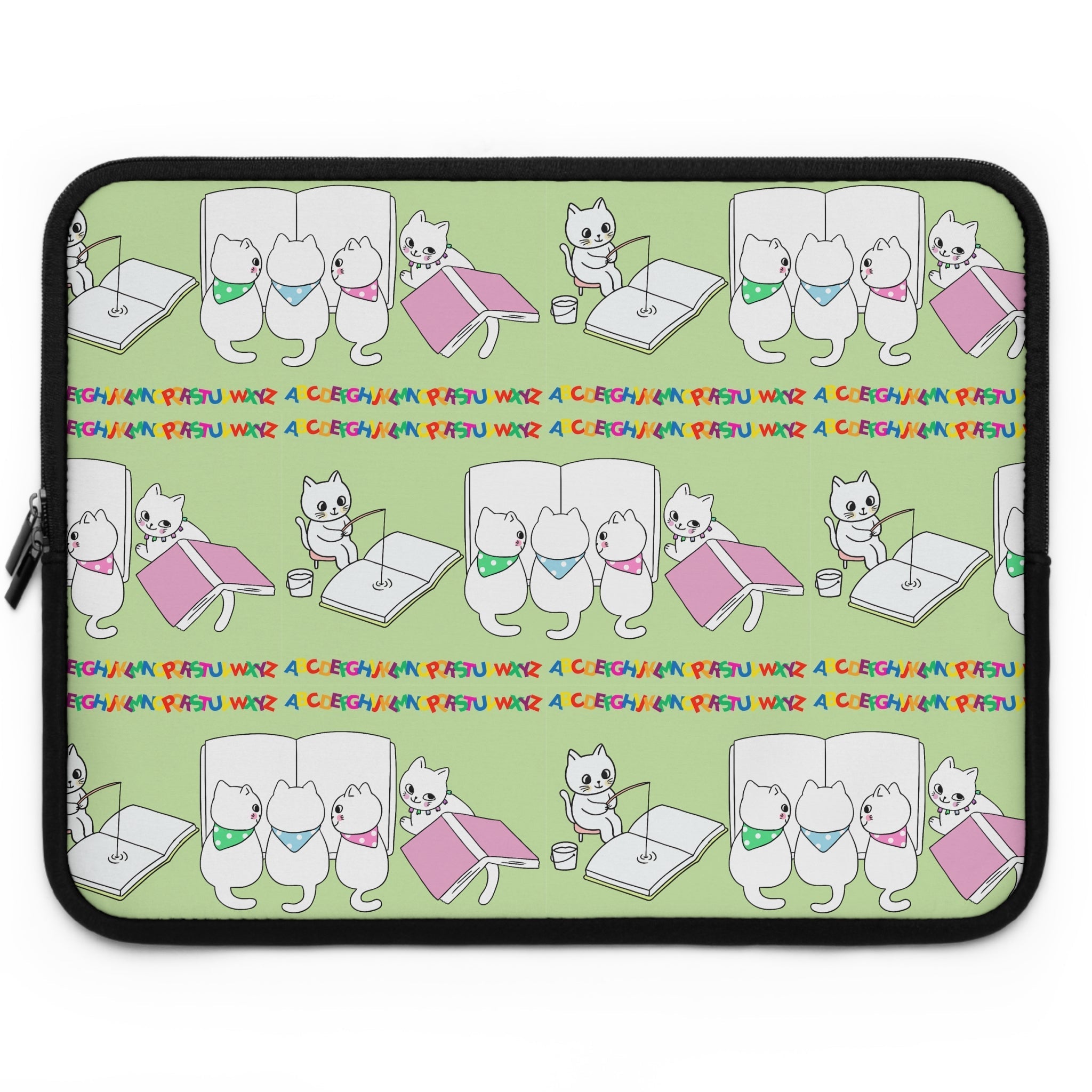 Whimsical Cat Laptop Sleeve