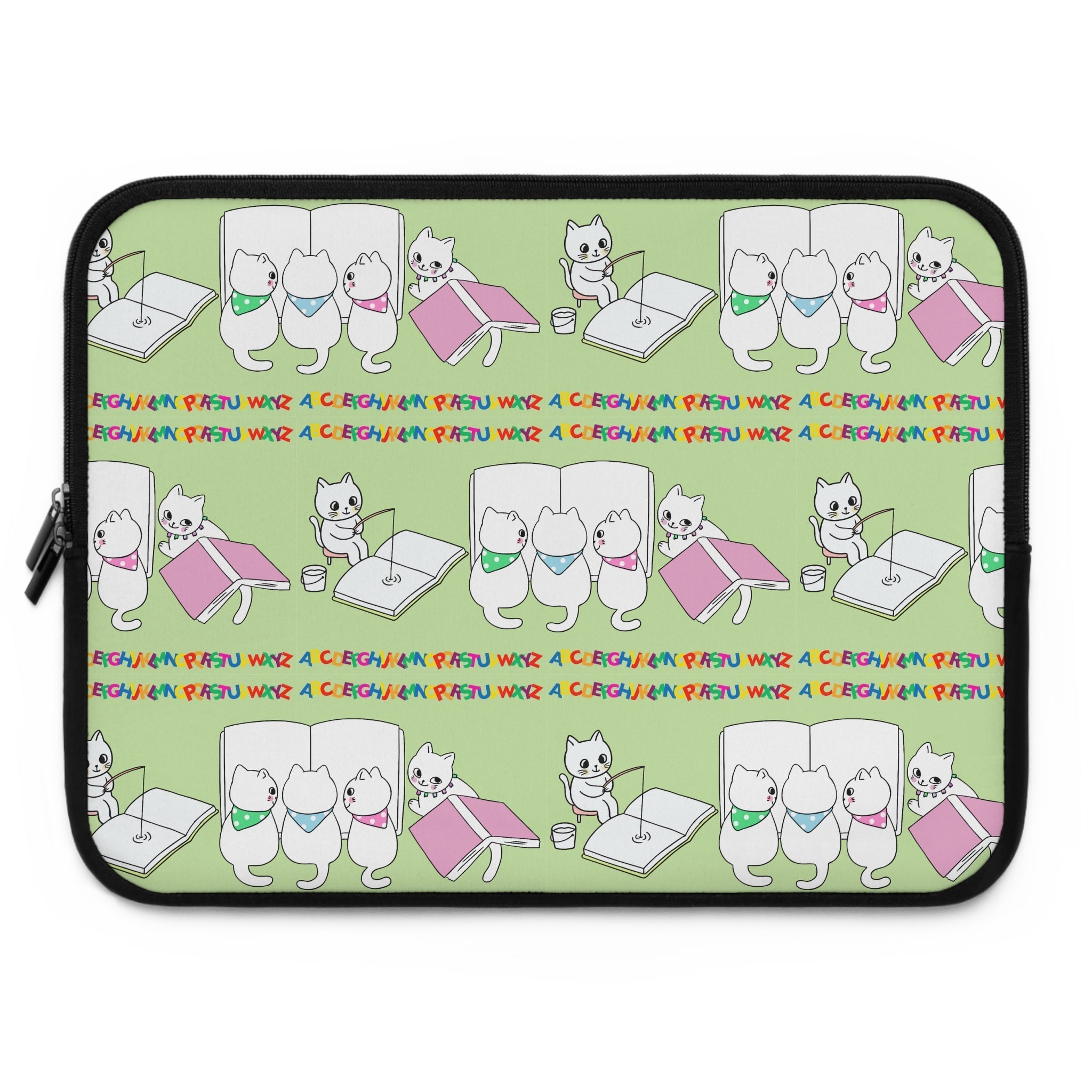 Whimsical Cat Laptop Sleeve