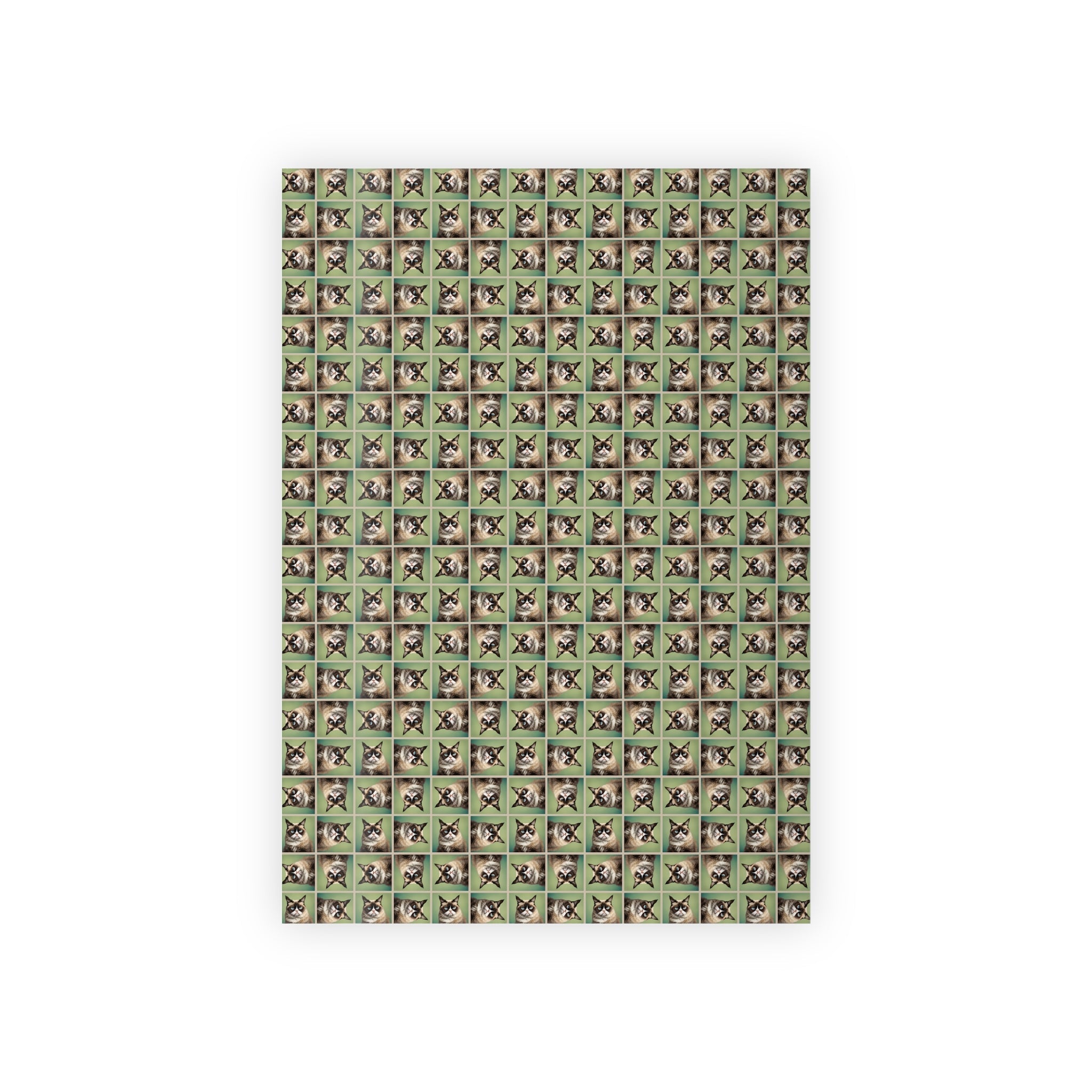 Whimsical Irritable Cat Gift Wrapping Paper Roll - Perfect for Animal Lovers