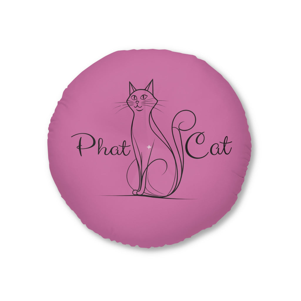 Whimsical Phat Cat Tufted Floor Pillow