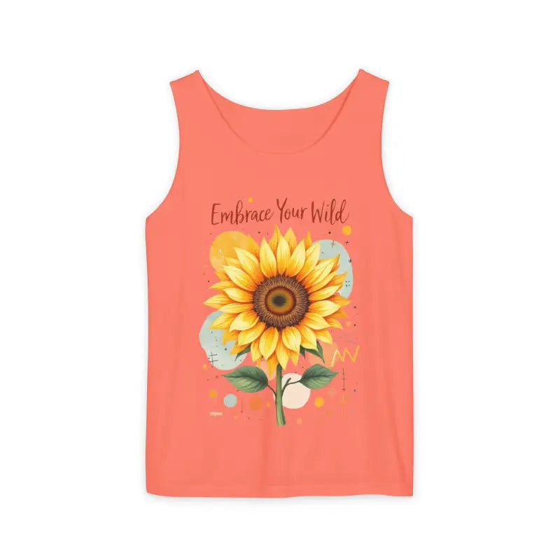 Ocean State Styles Tank Top Vibrant Sunflower Print
