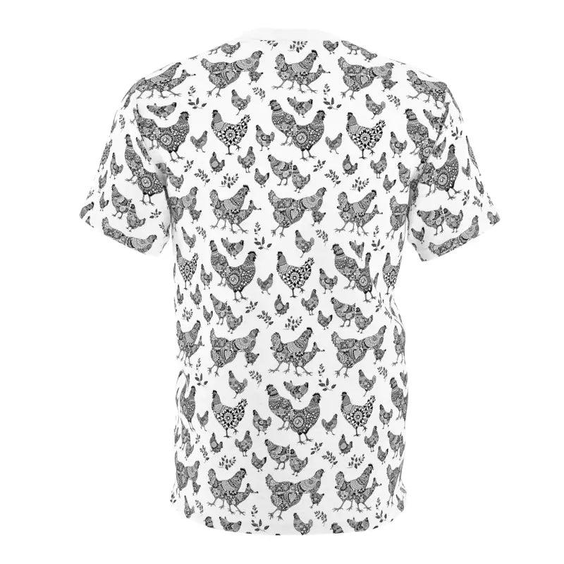Ocean State Styles T Shirt Farmhouse Chicken Pattern