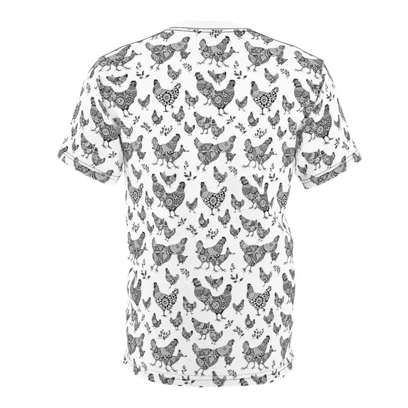 Ocean State Styles T Shirt Farmhouse Chicken Pattern
