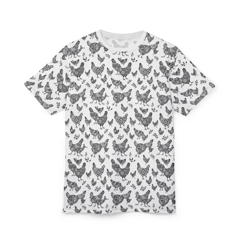 Ocean State Styles T Shirt Farmhouse Chicken Pattern
