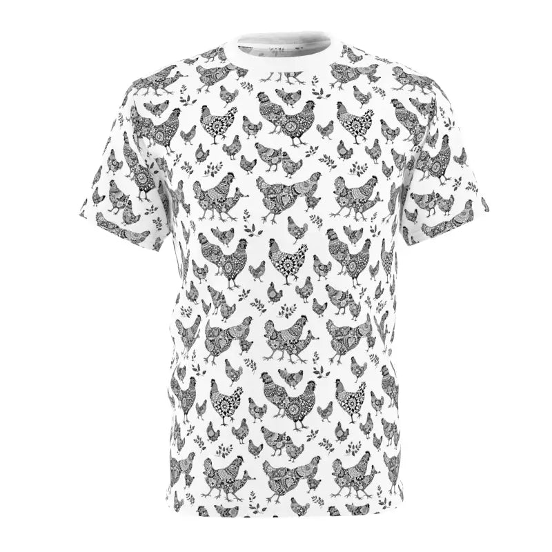 Ocean State Styles T Shirt Farmhouse Chicken Pattern