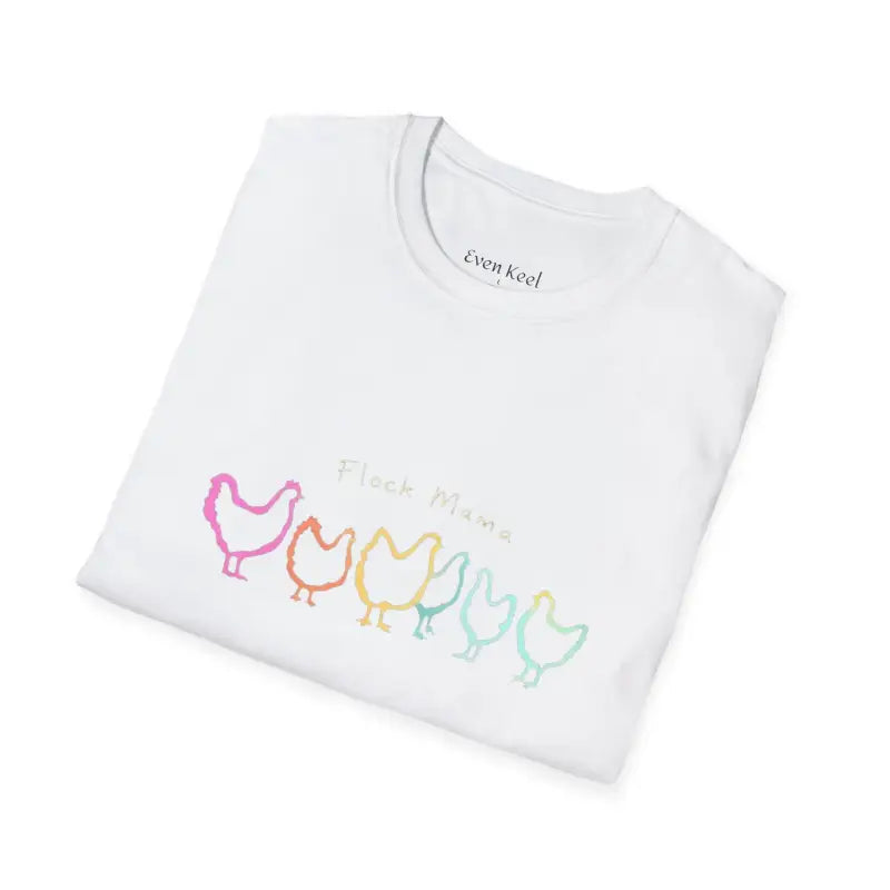 Ocean State Styles Unisex T Shirt Flock Mama Chicken Graphic