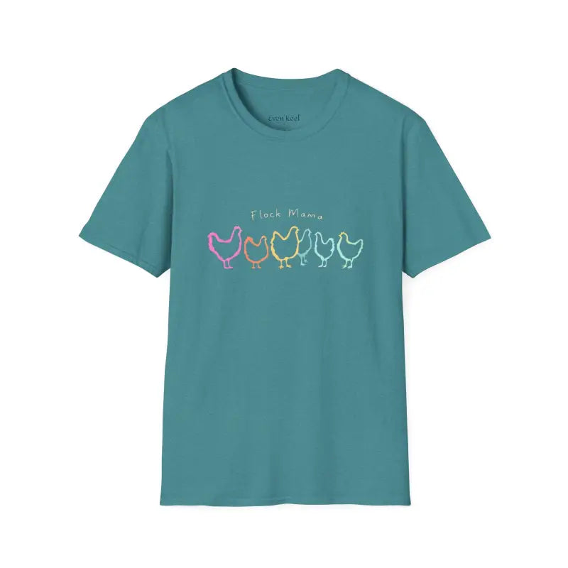 Ocean State Styles Unisex T Shirt Flock Mama Chicken Graphic