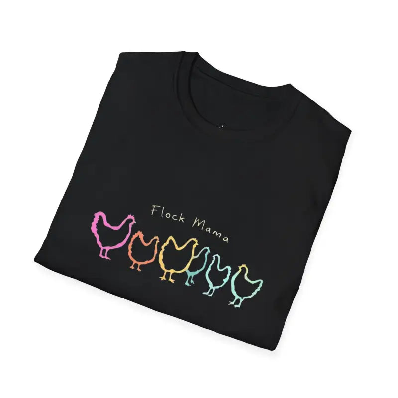 Ocean State Styles Unisex T Shirt Flock Mama Chicken Graphic