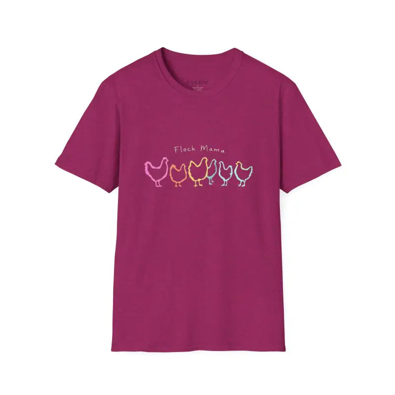 Ocean State Styles Unisex T Shirt Flock Mama Chicken Graphic