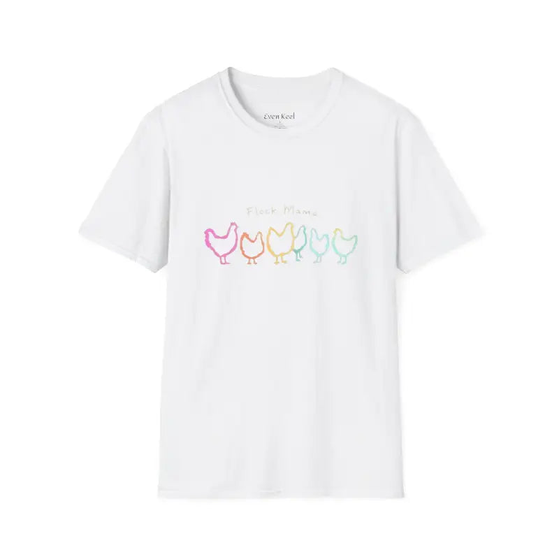 Ocean State Styles Unisex T Shirt Flock Mama Chicken Graphic