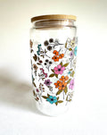 Wildflower 16 oz. Glass Cup