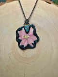 Willow- Turquoise and Dried Flowers Necklace
