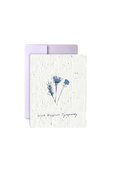 With Deepest Sympathy Wildflower Seed Paper Card