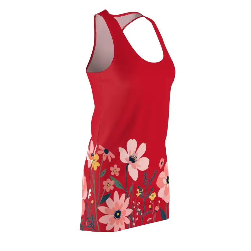 Ocean State Styles Dress Floral Racerback Womens Spring