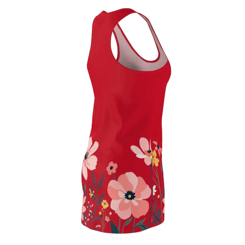 Ocean State Styles Dress Floral Racerback Womens Spring