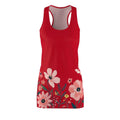 Ocean State Styles Dress Floral Racerback Womens Spring