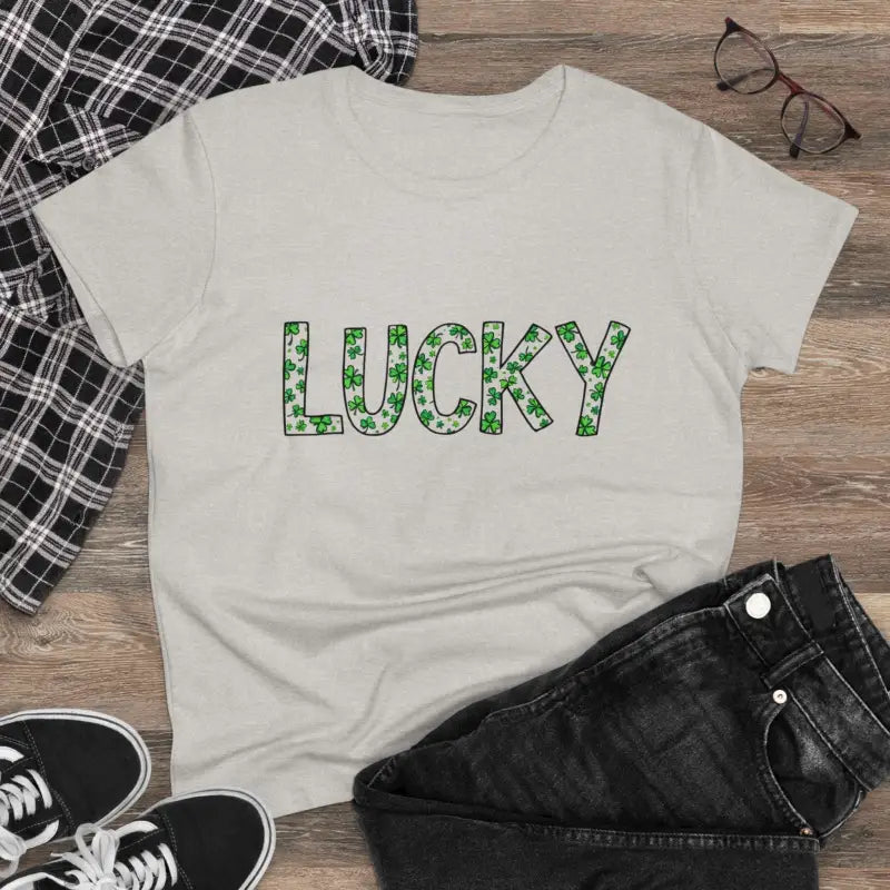 Ocean State Styles TShirt Shamrock St Patrick Day Women