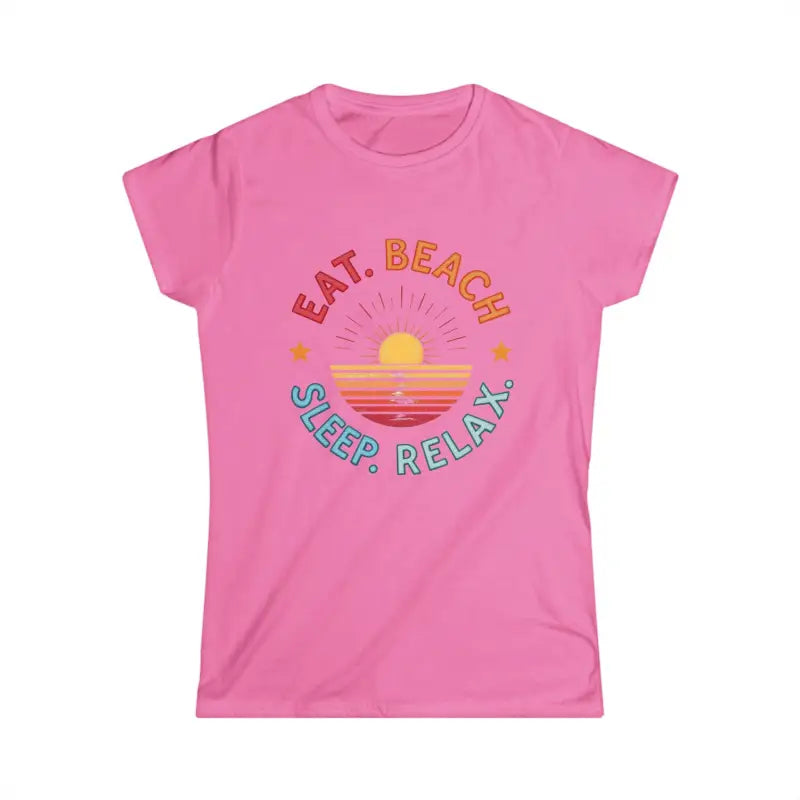 Ocean State Styles T Shirt Eat Beach Sleep Relax Softstyle