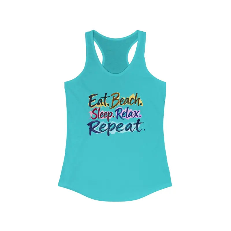 Ocean State Styles Beach Vibes Racerback Tank Top Womens