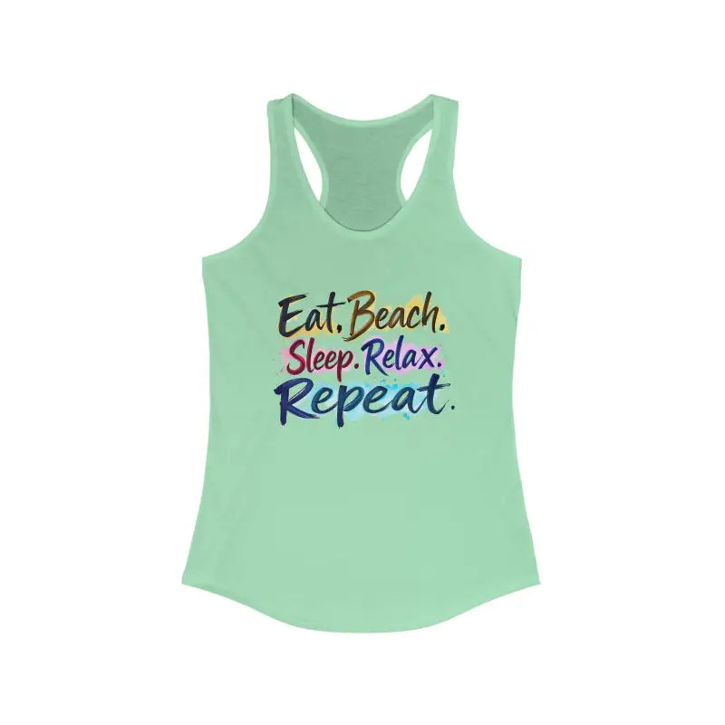 Ocean State Styles Beach Vibes Racerback Tank Top Womens