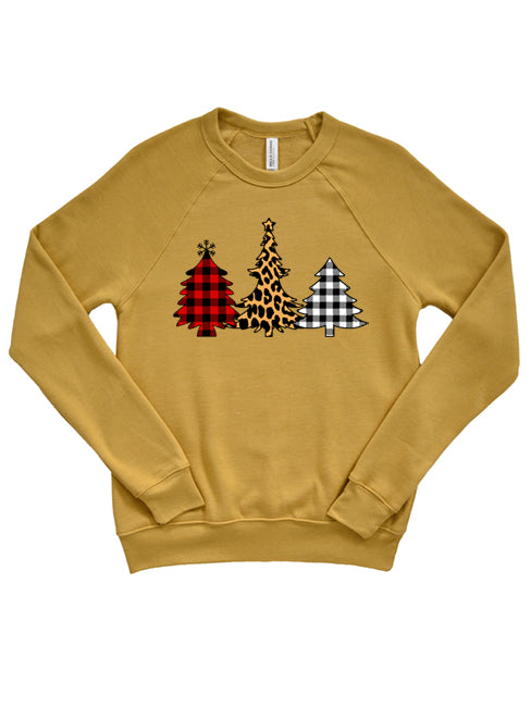 Gingham & Cheetah Trees x0037_bellasweatshirt