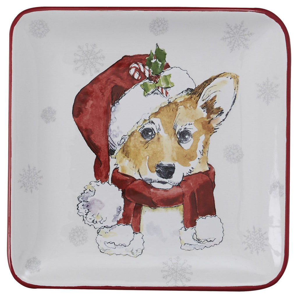 Holiday Paws Salad / Dessert Plate -