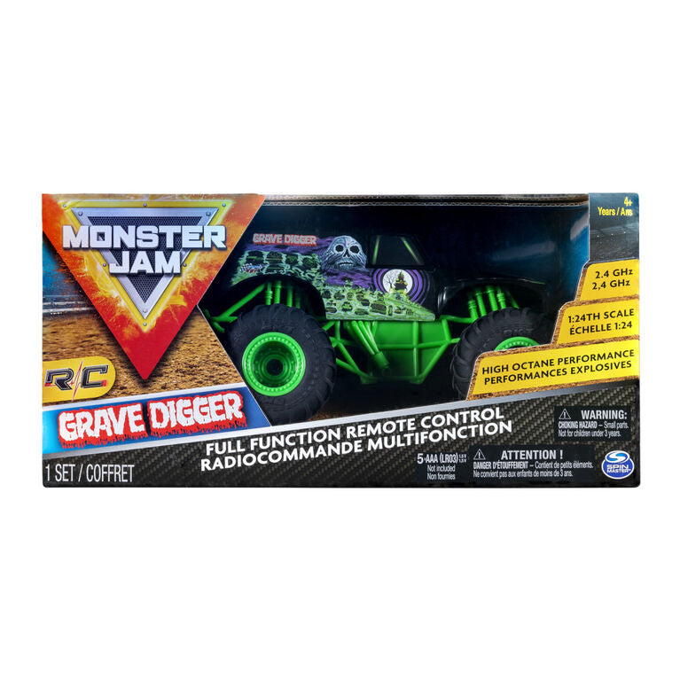 Monster Jam 1:24 Scale Monster RC Truck - Grave Digger