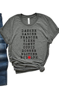 Reindeer Names Tee xms0092
