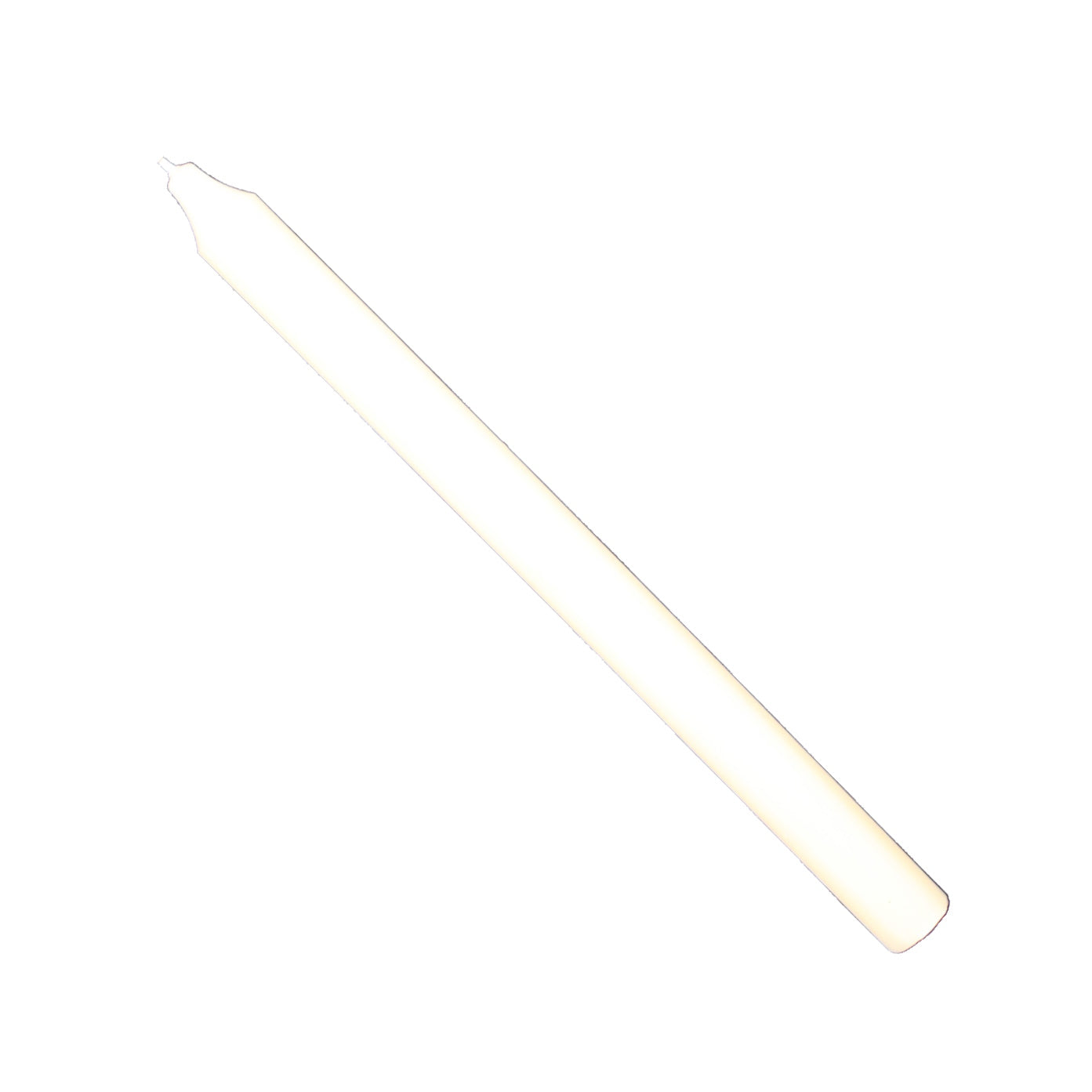 Rustic Taper Dinner Candle - 12 Inch Butter Cream