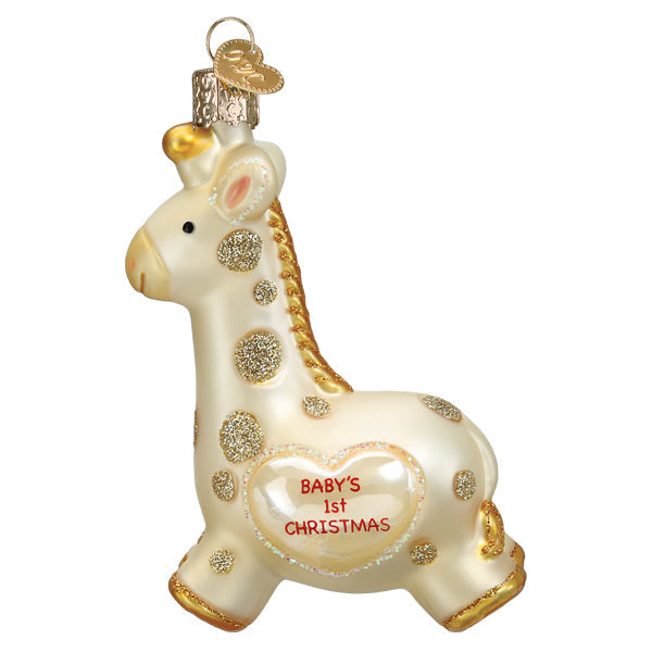 Babys First Christmas Giraffe Ornament