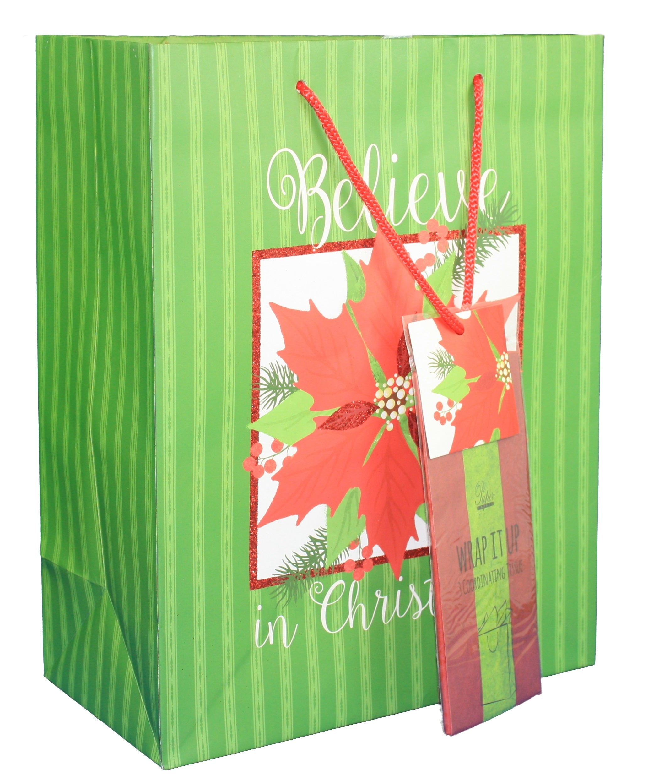Large Gift Bag With Tissue - North Pole