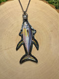 Yellowfin Tuna and Rose Quartz Necklace