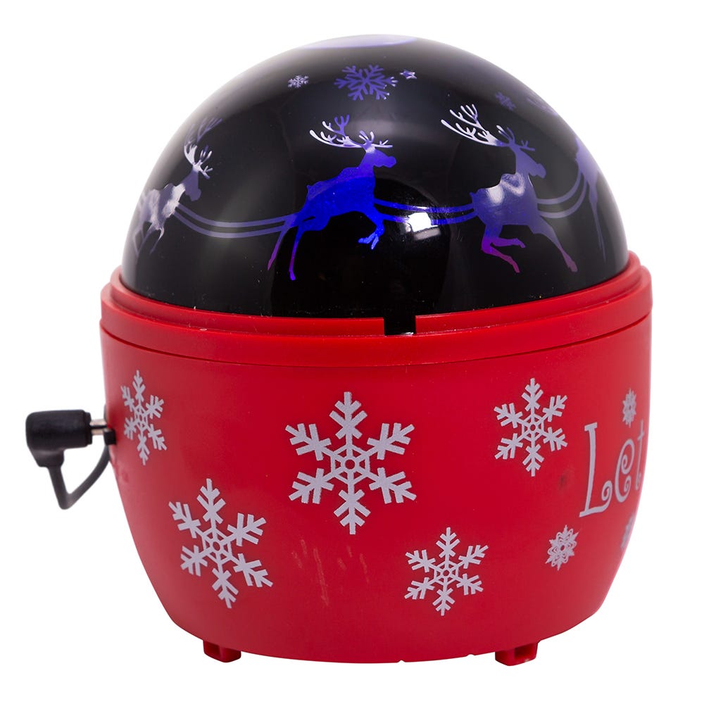 Battery-Operated or USB Powered Reindeer Night Light Projector