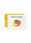 Blooming Peaches Wildflower Seed Paper Card