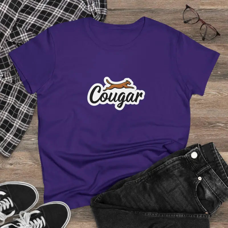 Ocean State Styles T Shirt Youre A Cougar Womens Midweight Cotton Tee
