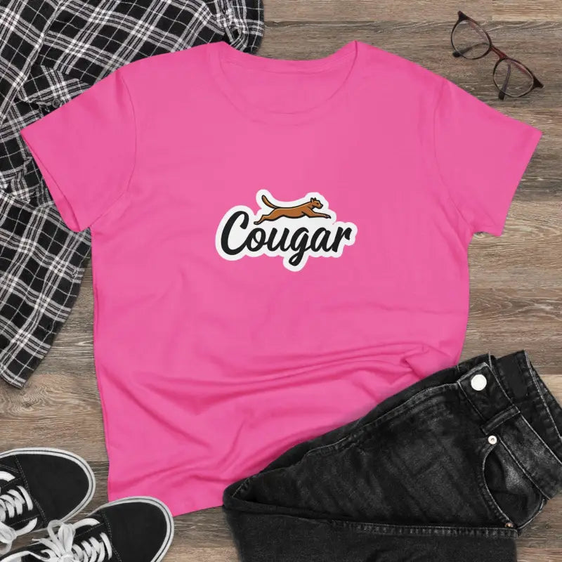 Ocean State Styles T Shirt Youre A Cougar Womens Midweight Cotton Tee