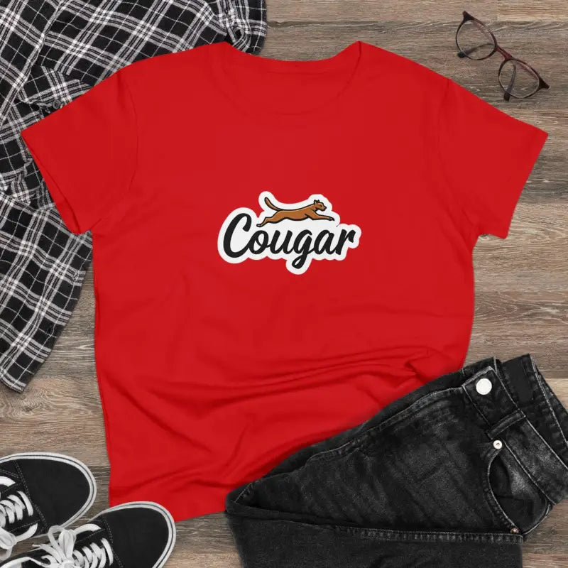 Ocean State Styles T Shirt Youre A Cougar Womens Midweight Cotton Tee